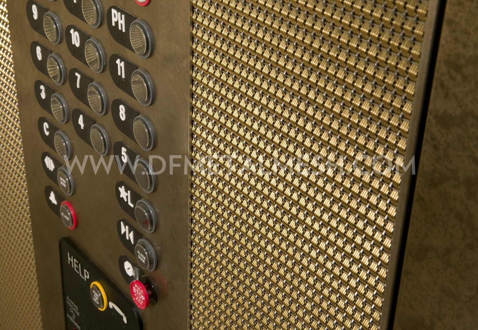 Metal Mesh Elevator Cladding - Metal Mesh Elevator Cladding 1